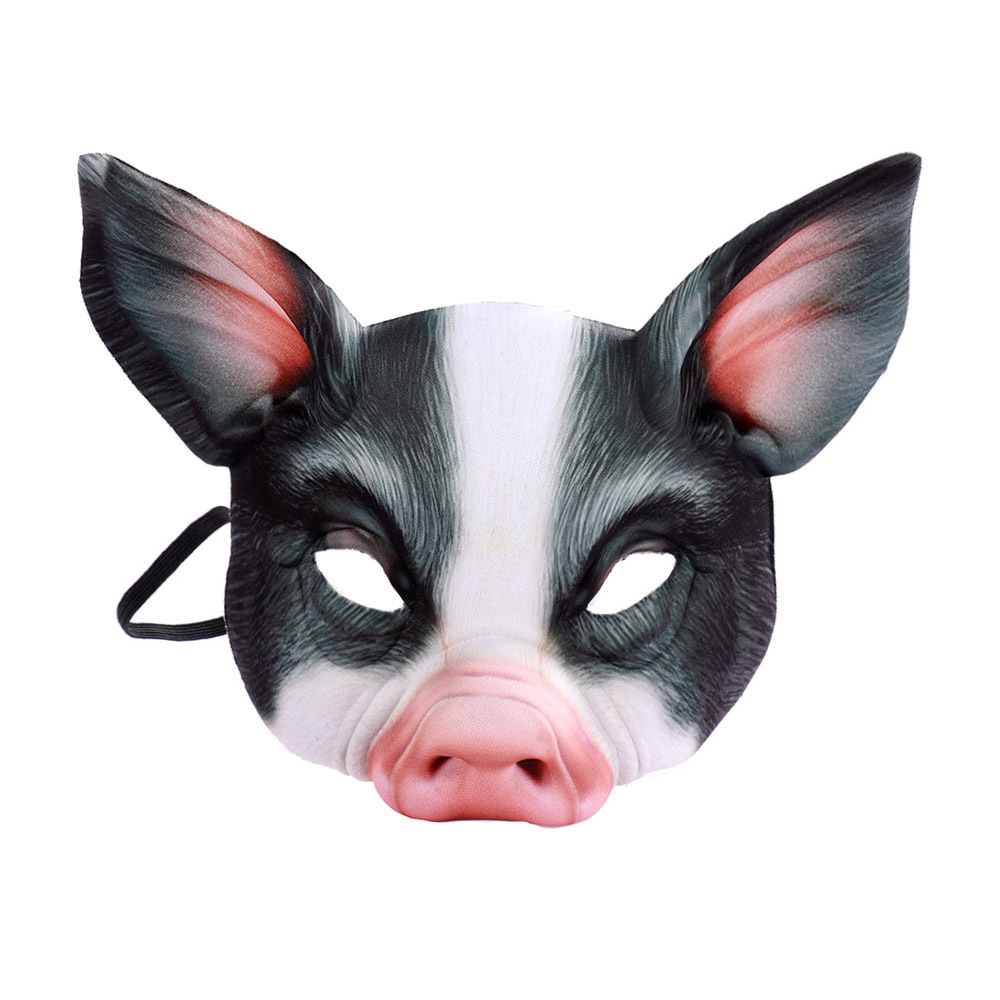Realistic Animal Half Face Mas - đánh giá và giá Free Cosplay Prop Patterns