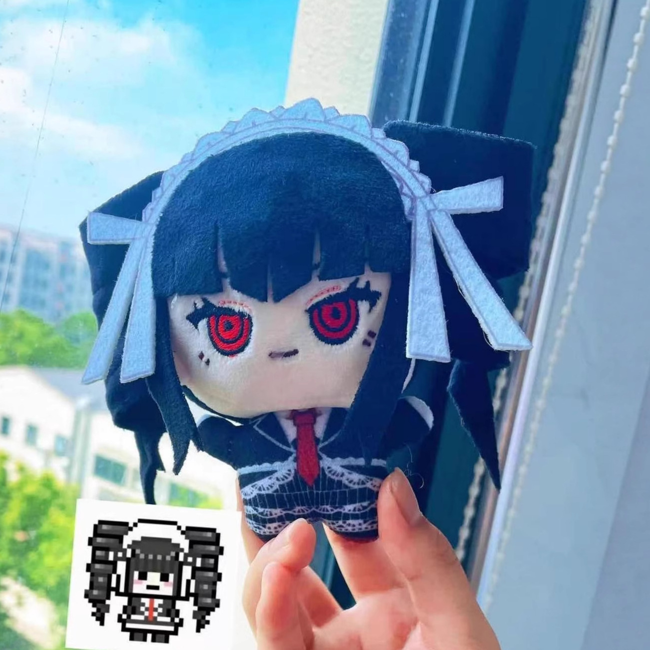10cm Celestia Ludenberg Plushi - đánh giá và giá Cosplay Plushie Prop