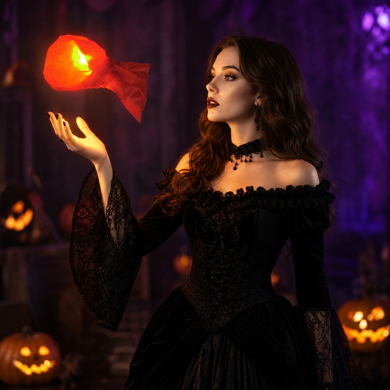 Halloween Hanging Floating Fir - đánh giá và giá Cosplay Fireball Prop