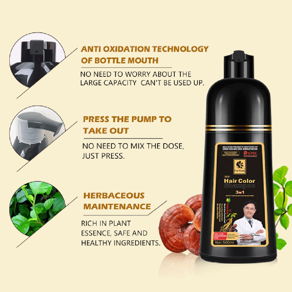 3 In 1 Instant Coloring Shampo - đánh giá và giá Hair Spray Color