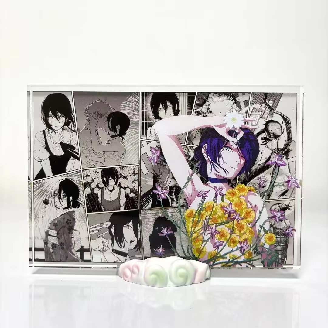 Anime Figure Denji and Reze Ac - đánh giá và giá Acrylic Cosplay Prop
